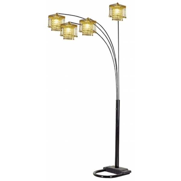 Cling 5 Arms Arch Floor Lamp - Black CL26760